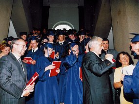 Entlassung der Abiturienten 2002