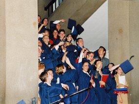 Entlassung der Abiturienten 2002