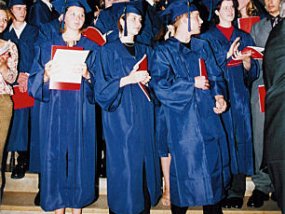 Entlassung der Abiturienten 2002