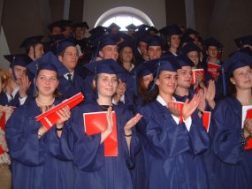 Entlassung der Abiturienten 2002