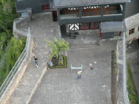 Blick vom Burgfried Burg Bischofstein