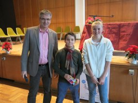 Nick Friedrichs (6a) ist Schulsieger beim Vorlesewettbewerb am Moltke.