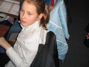 Pizzaessen der Klasse 5a