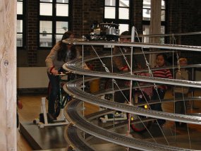 Die Klasse 5b im Museum am Fachtag 2005