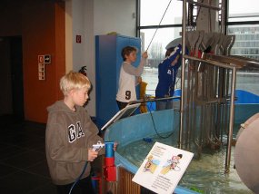 Die Klasse 5b im Museum am Fachtag 2005