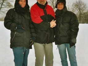 Die Klasse 5a am Fachtag 2003 im Wintersportgebiet