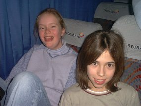 Die Klasse 5a am Fachtag 2003 im Wintersportgebiet